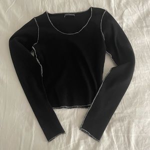 Brandy Melville Black Long Sleeve Shirt